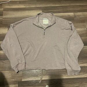 American Eagle Cropped Half-Zip